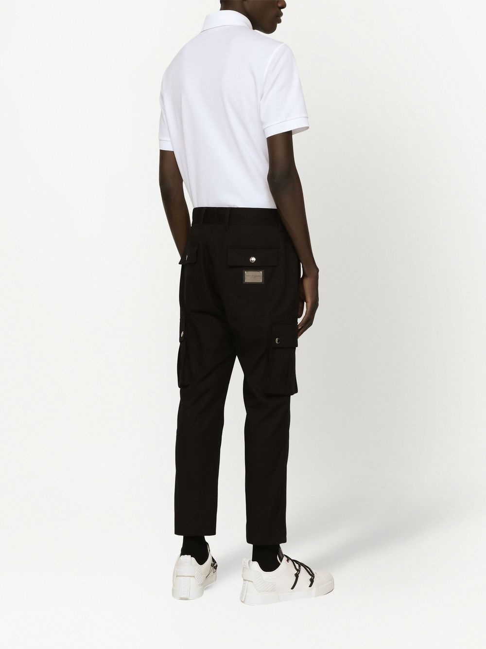 logo plaque polo shirt - 4