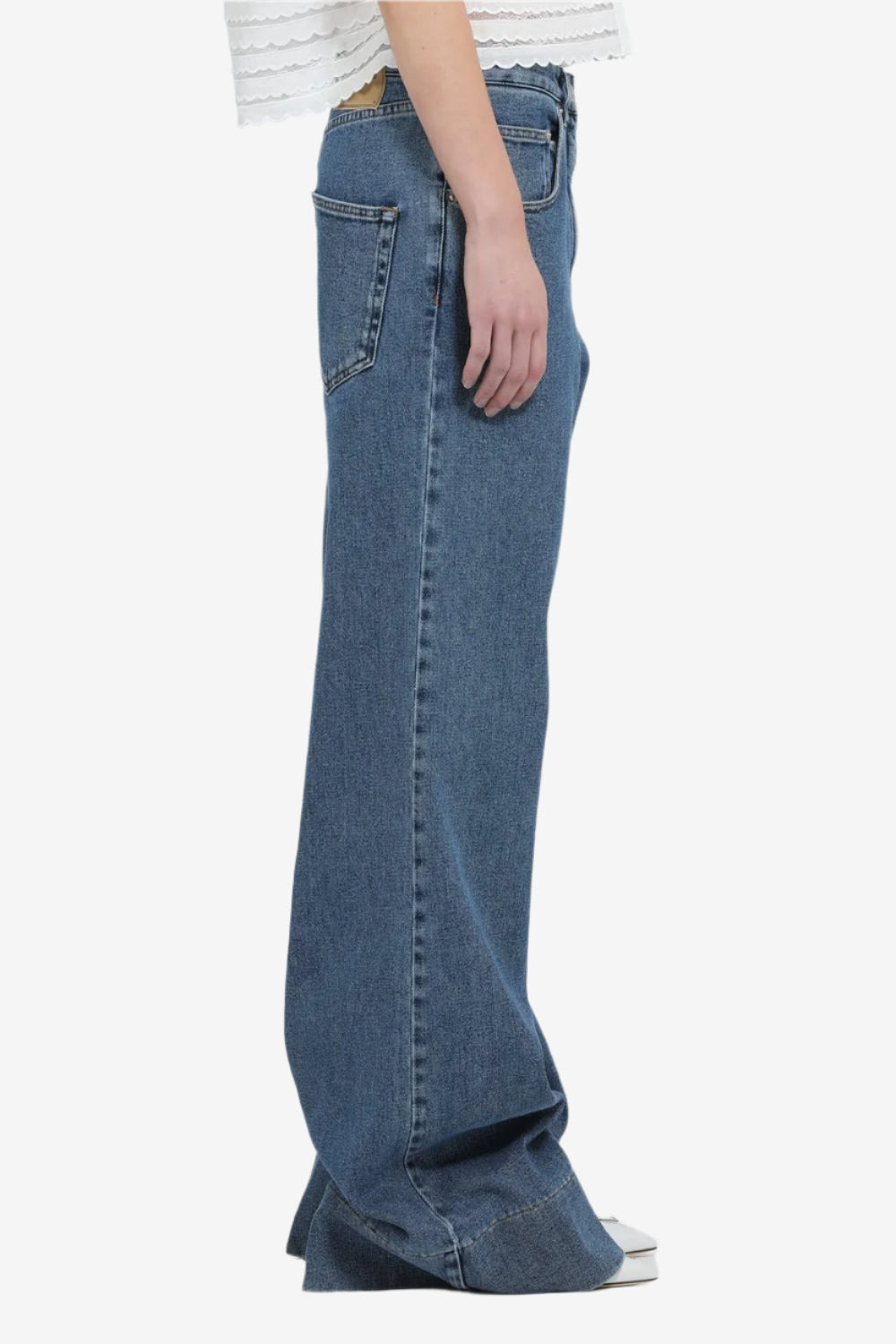 RELAXED FIT DENIM TROUSERS - 3