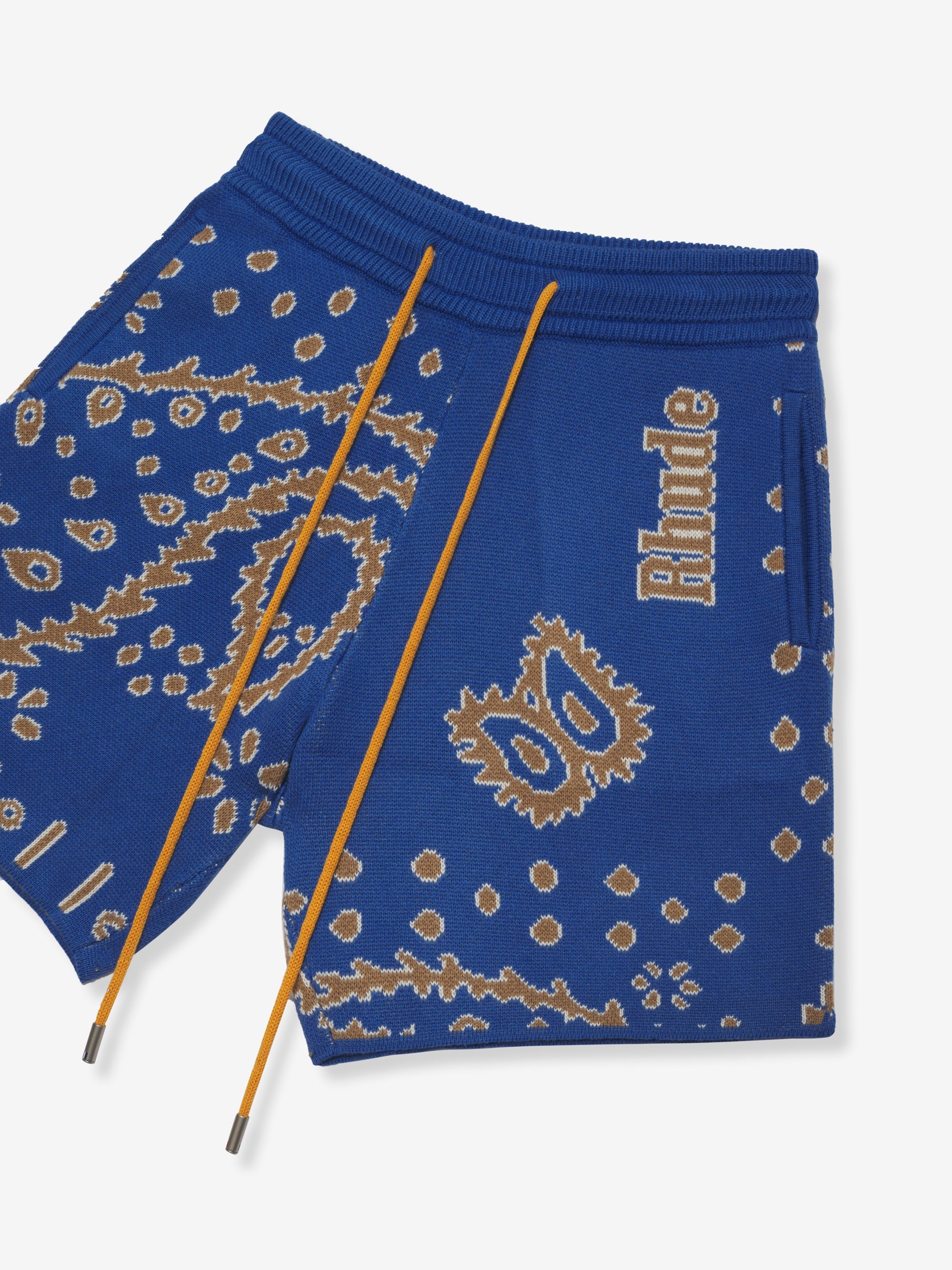 KNIT BANDANA SHORTS - 3