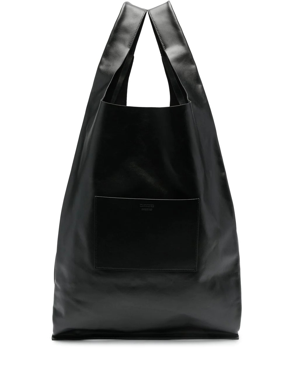 Market leather tote bag - 1