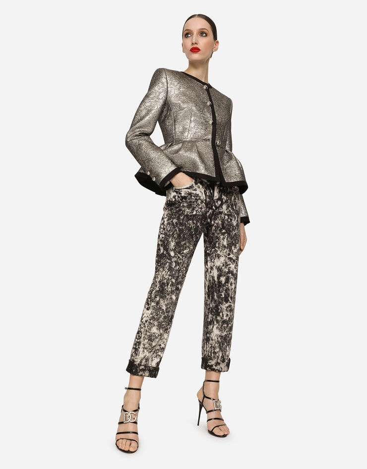 Marbled boyfriend jeans - 5