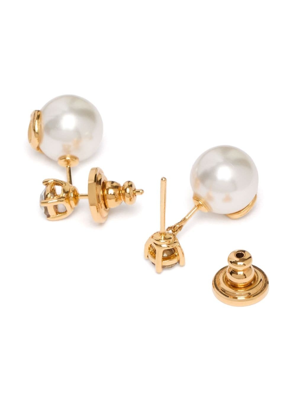 VLogo Signature faux-pearl earrings - 4