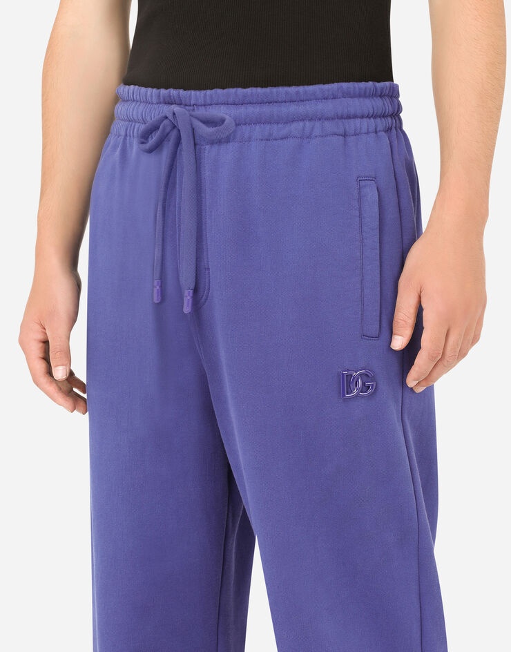 Jersey jogging pants with DG logo - 4