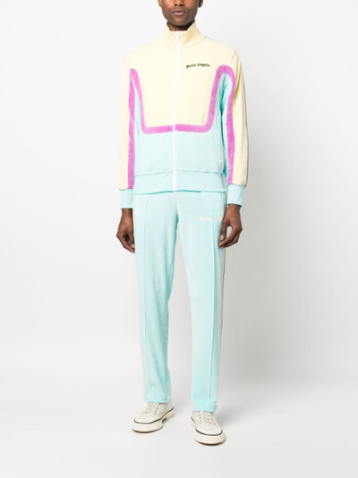 Palm Angels colour-block logo-print track jacket outlook