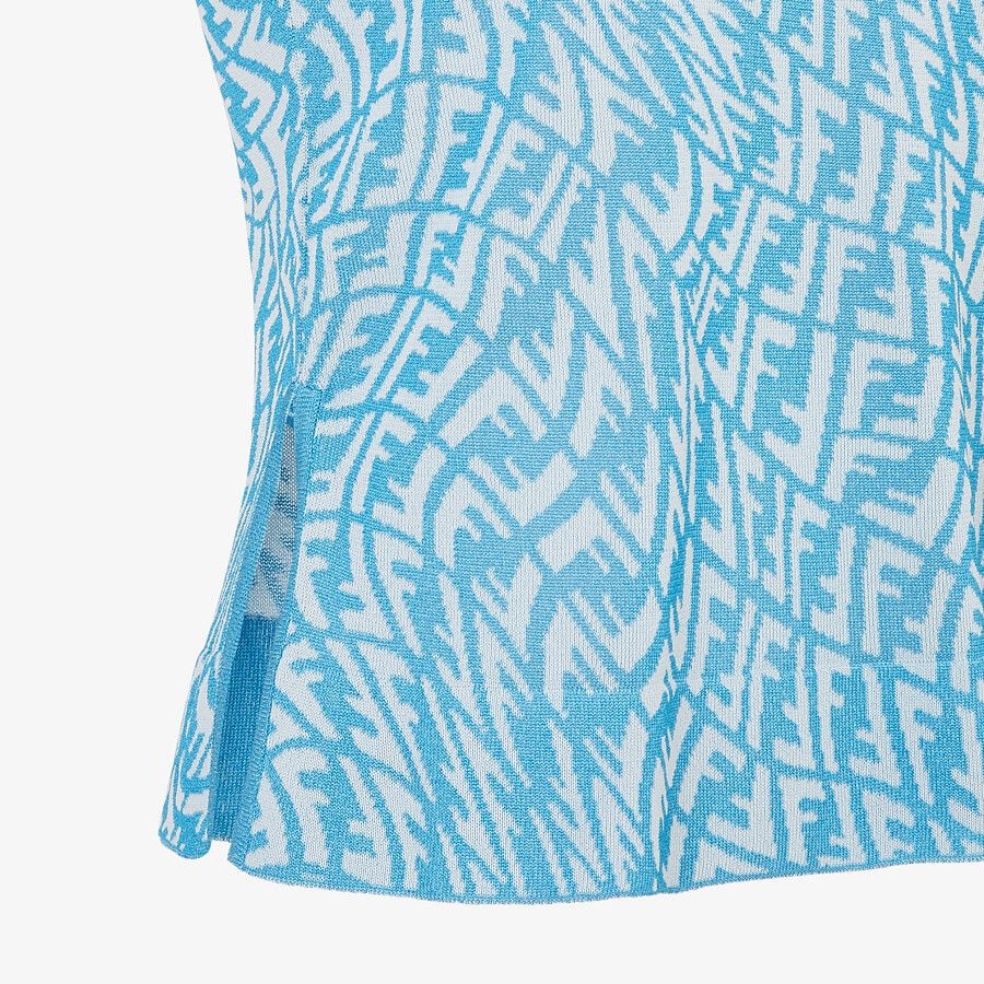 Light blue viscose top - 3