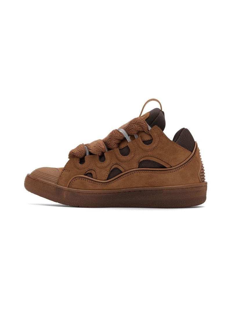 Lanvin Brown Curb Sneakers outlook