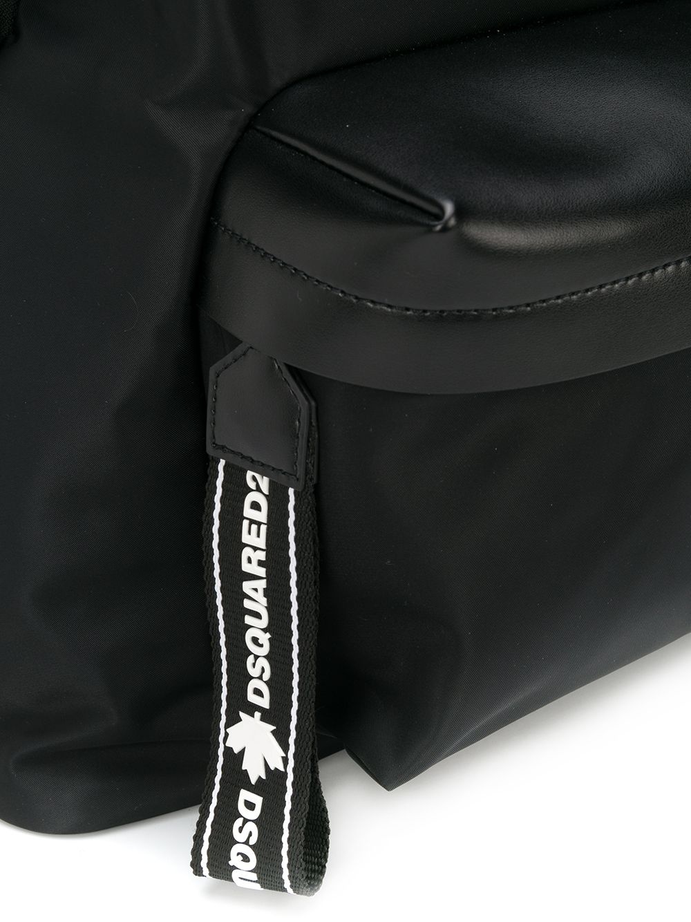 logo tab zip backpack - 4