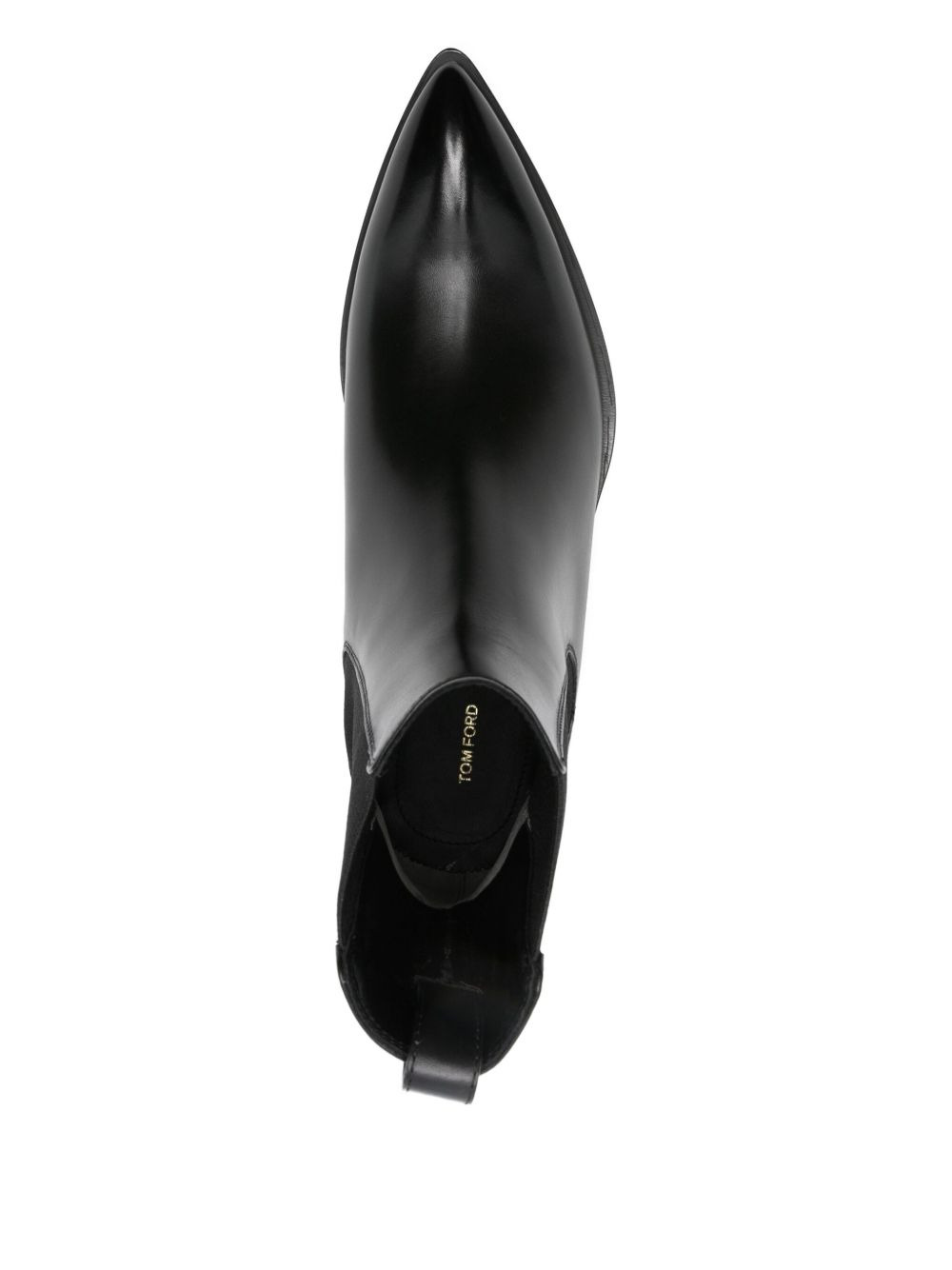 leather pointed-toe chelsea boots - 4