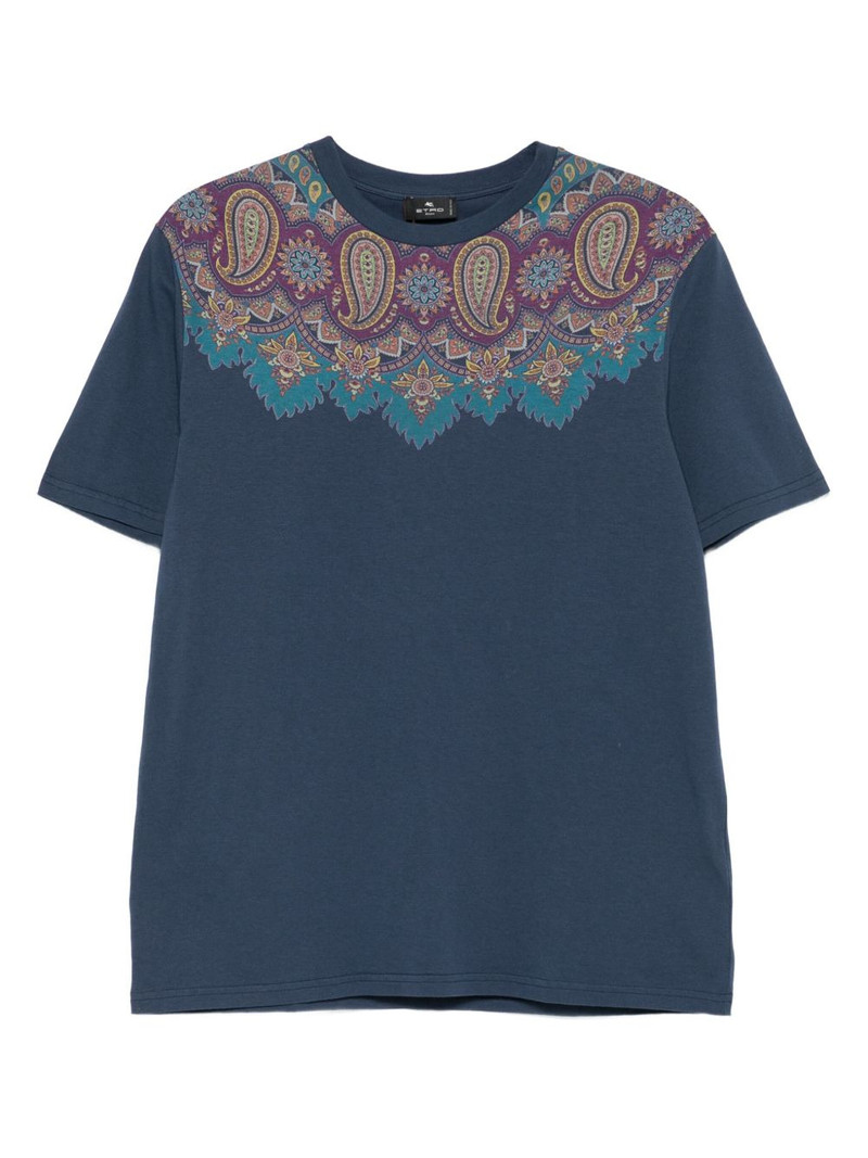 paisley-print cotton T-shirt 1