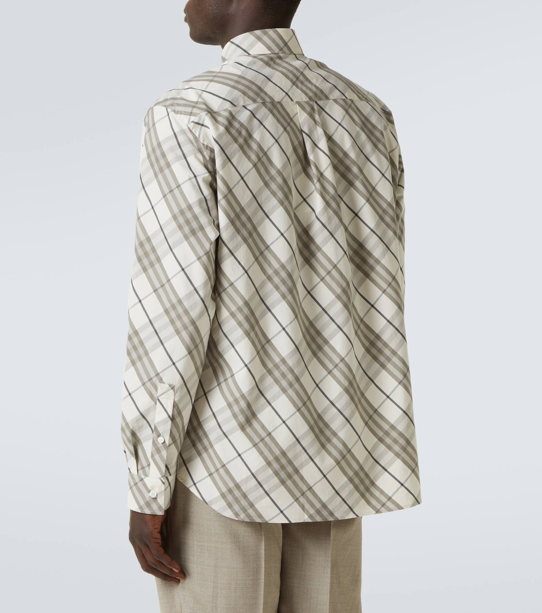 Burberry Check cotton overshirt - 4