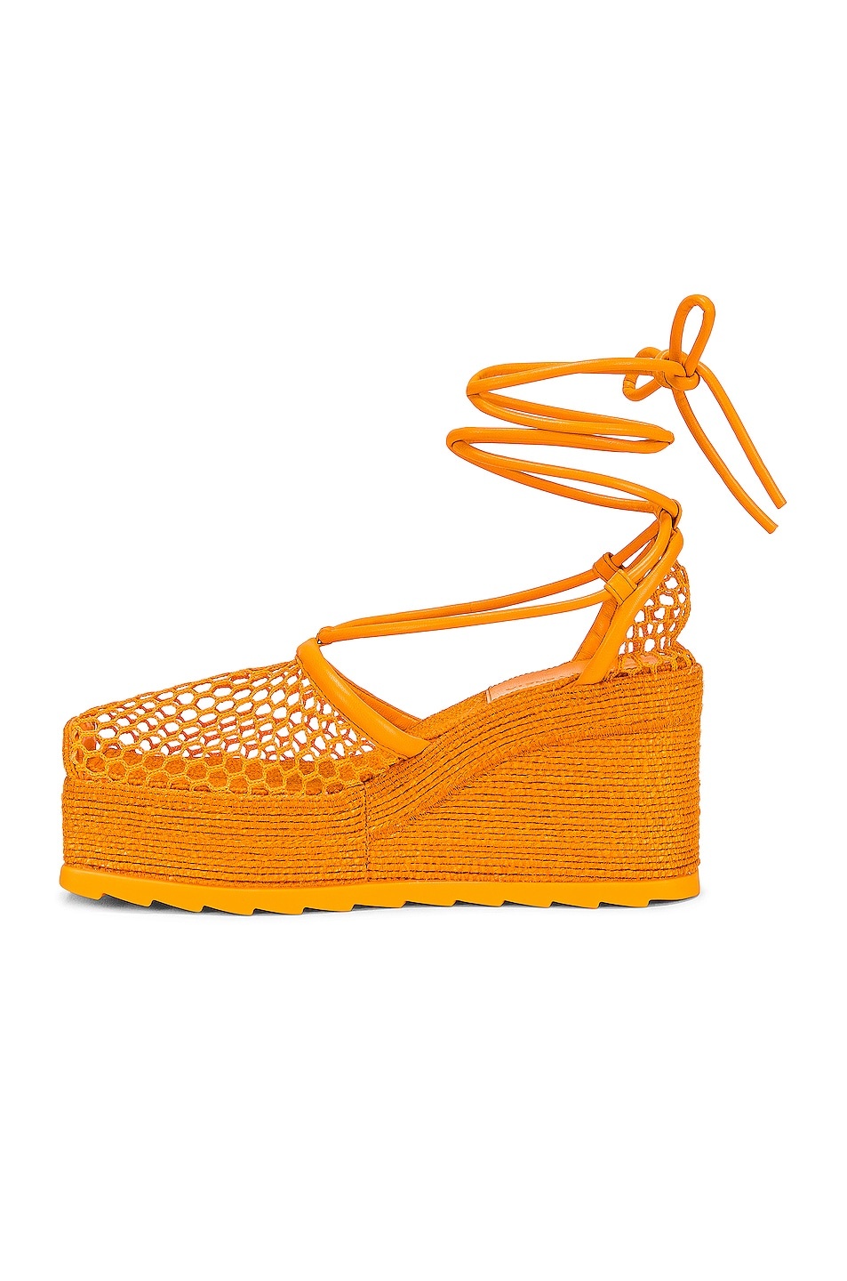 Stretch Lace Up Espadrilles - 5