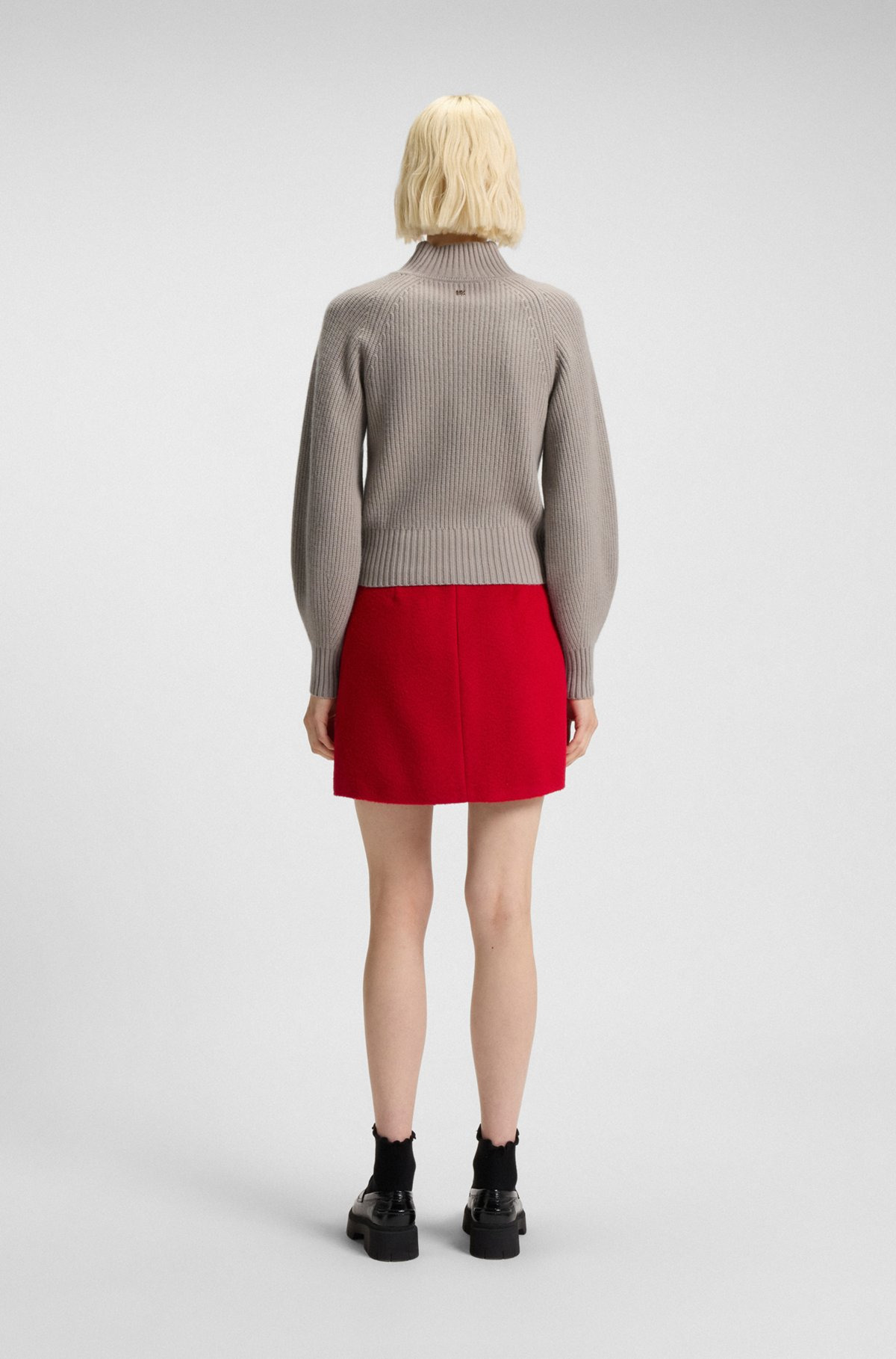 LOOSE-FIT ROLLNECK SWEATER WITH RAGLAN SLEEVES - 4