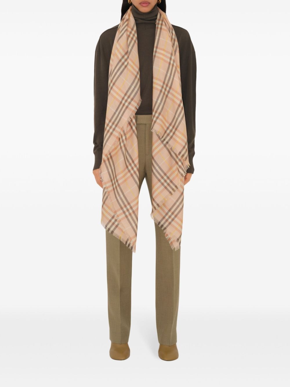 check-pattern scarf - 3