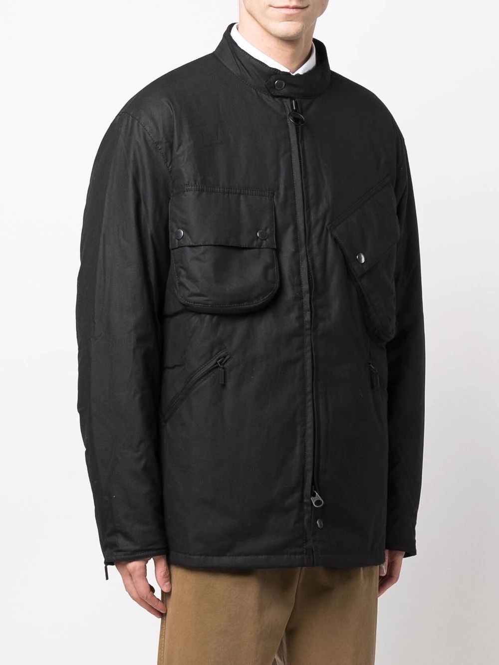 multi-pocket zip-up jacket - 3