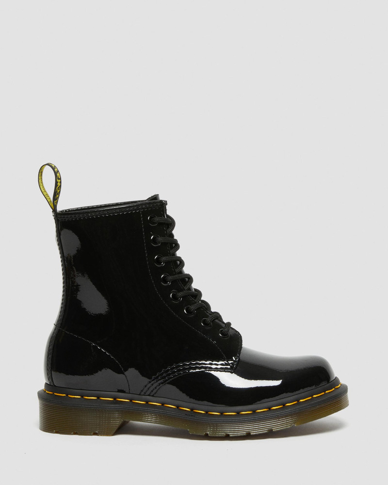 1460 Women's Patent Leather Lace Up Boots - 1