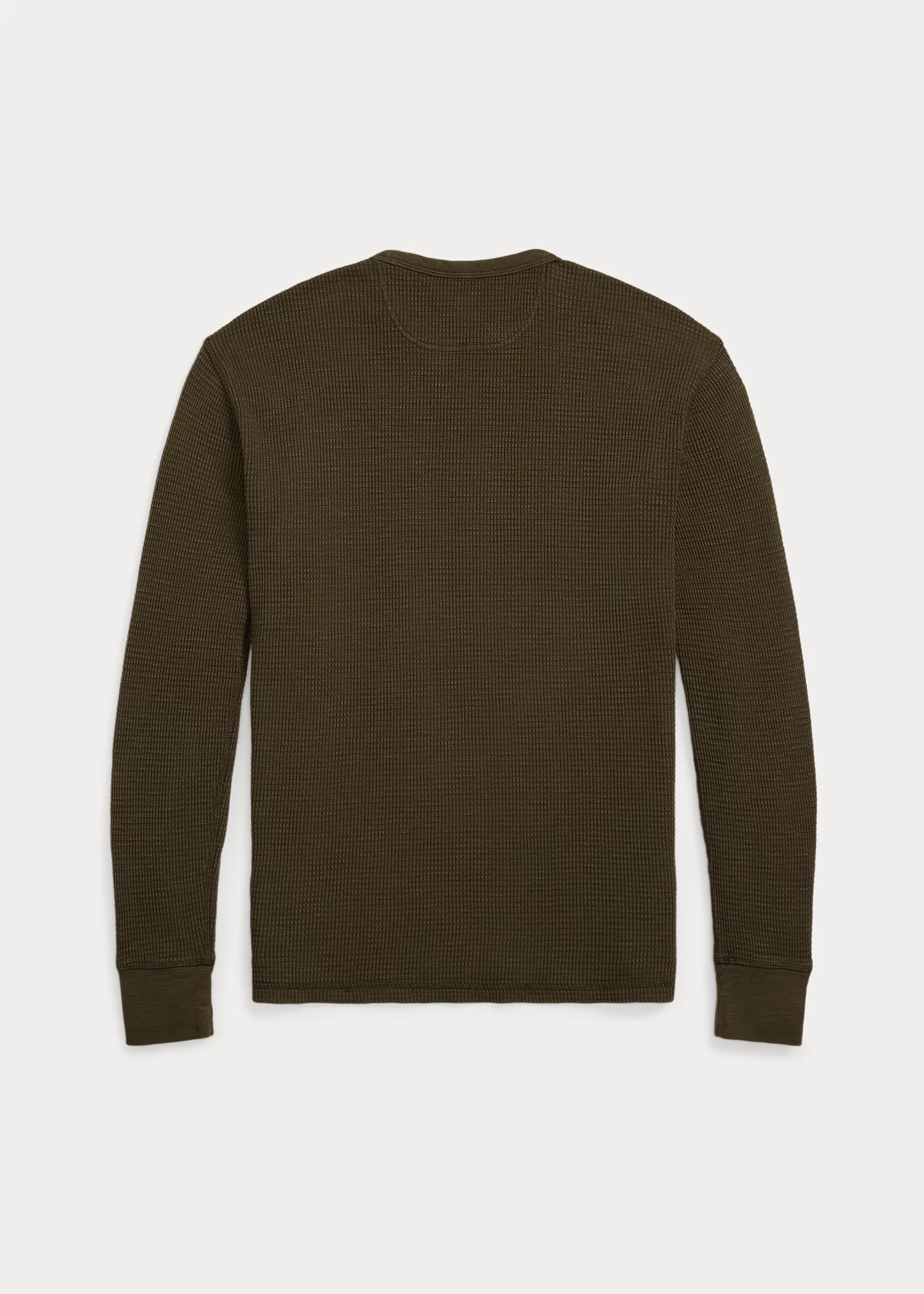 Garment-Dyed Waffle-Knit Crewneck - 2