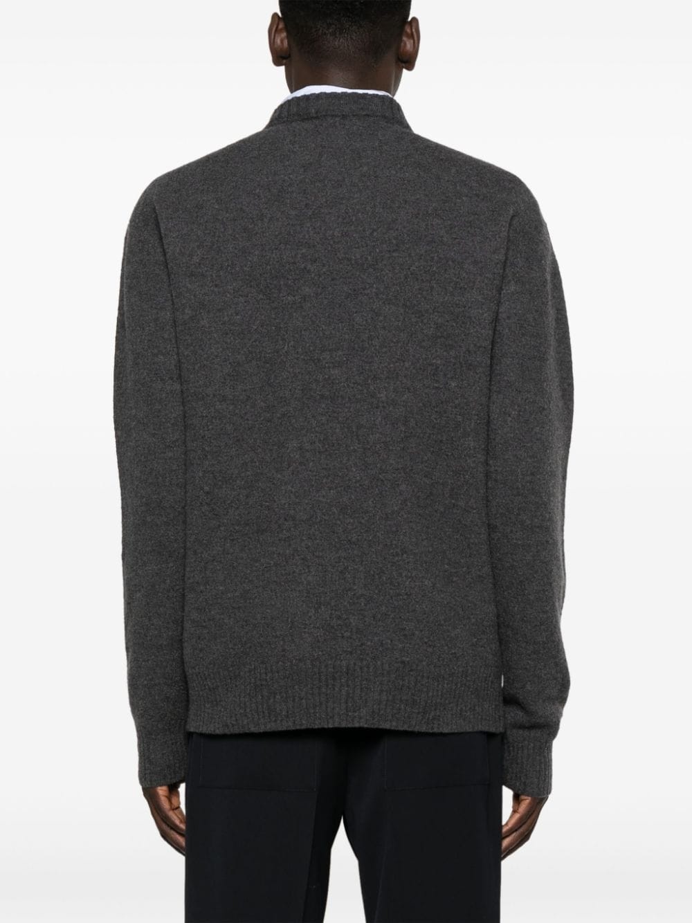 crew-neck wool jumper - 4