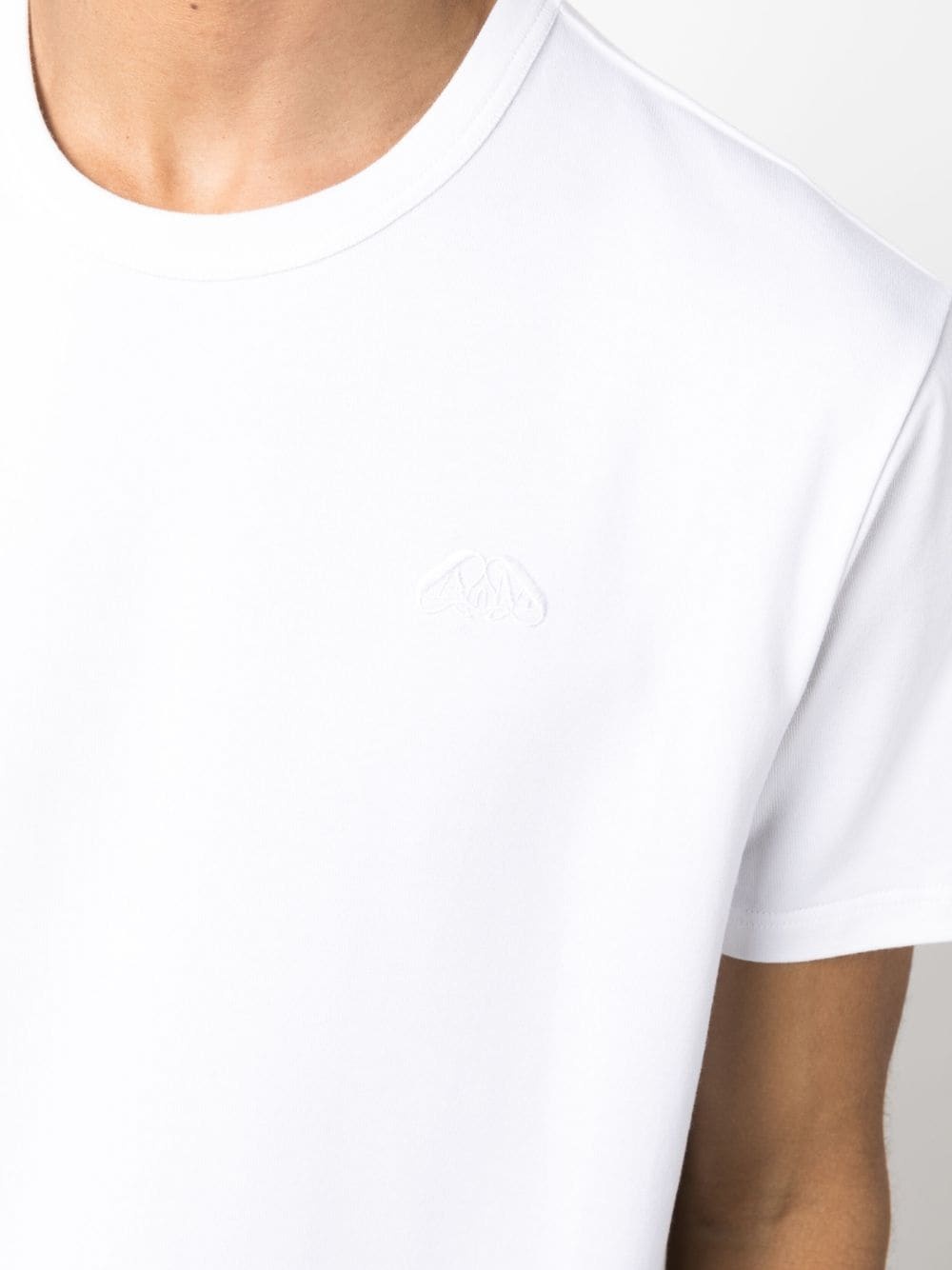 logo-embroidered cotton T-shirt - 5