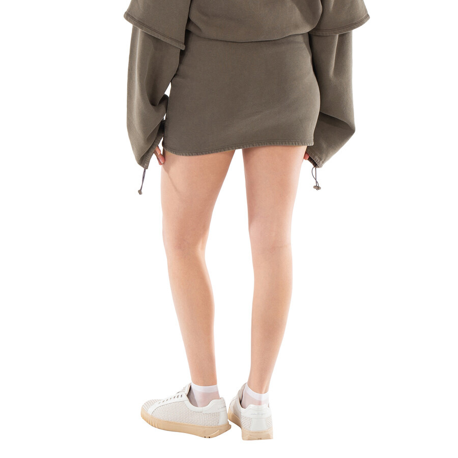 Rotate Ladies Green Enzyme Sweat Mini Skirt - 3
