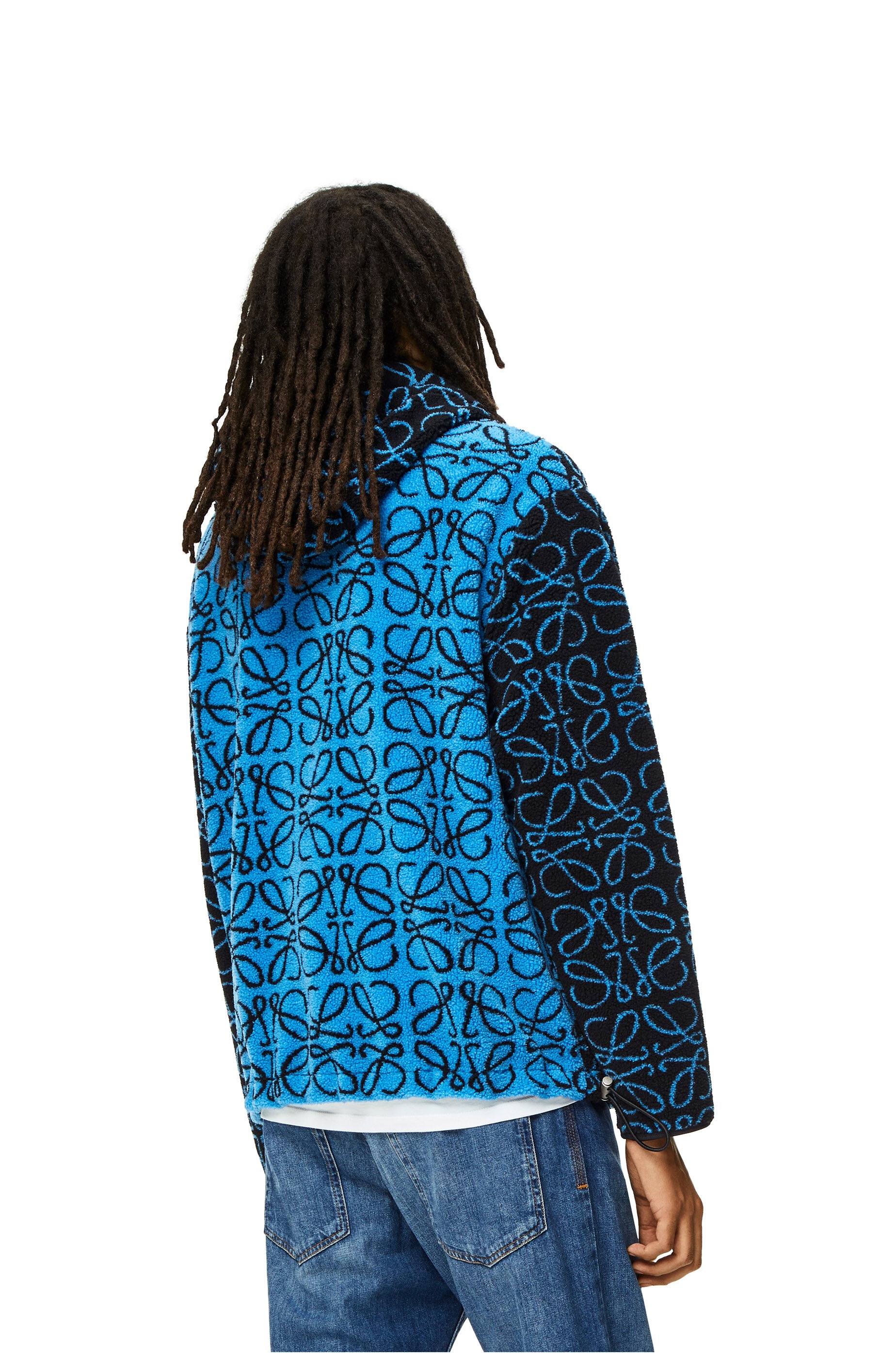 Anagram jacquard fleece jacket - 4