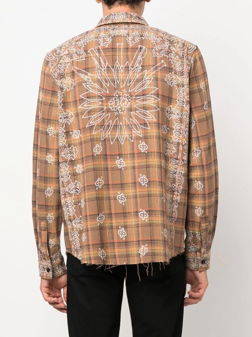 Bleach Banana Plaid paisley shirt - 4