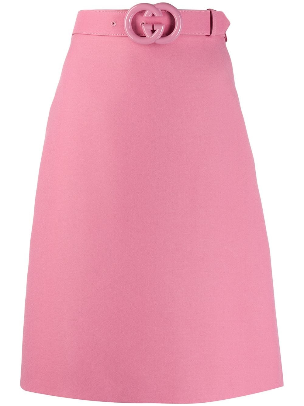 GG belt midi skirt - 1