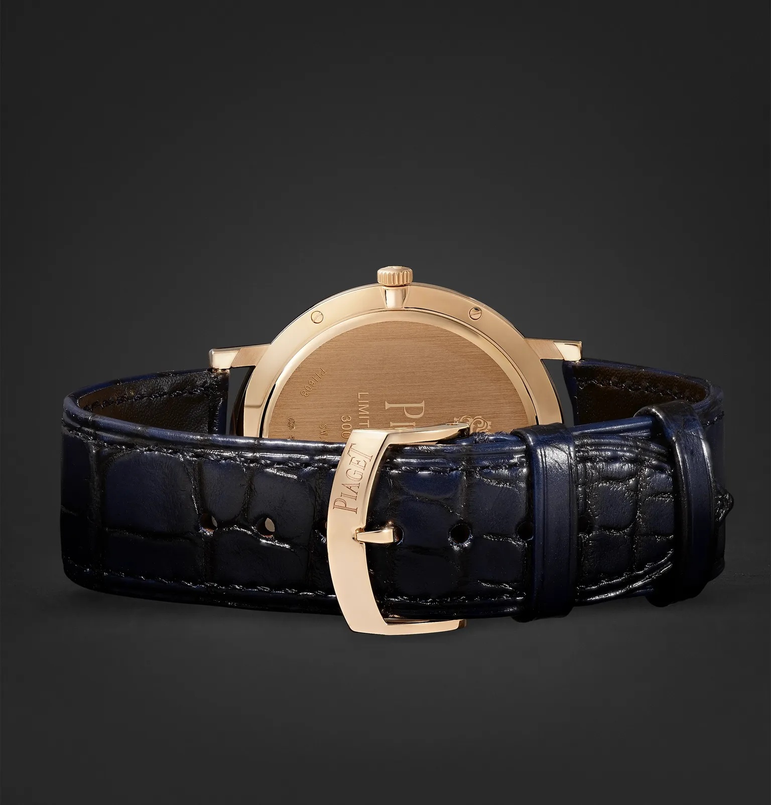 Altiplano Hand-Wound 38mm 18-Karat Rose Gold and Alligator Watch, Ref. No. G0A45050 - 3