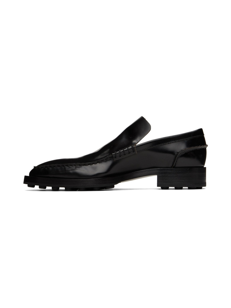 Jil Sander Black Leather Loafers outlook