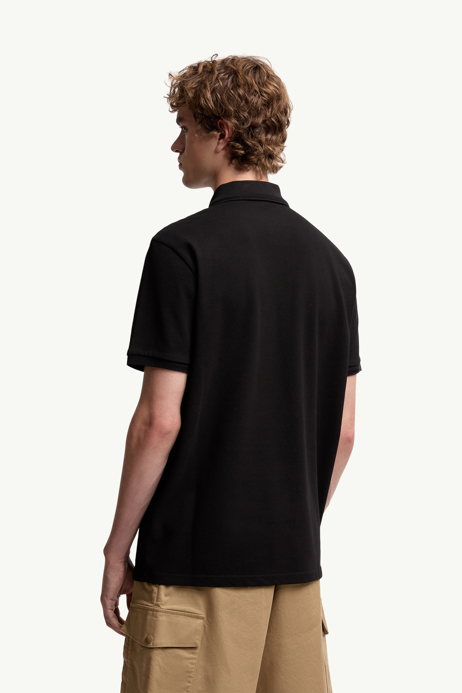 Logo Patch Cotton Piquet Polo Shirt - 5