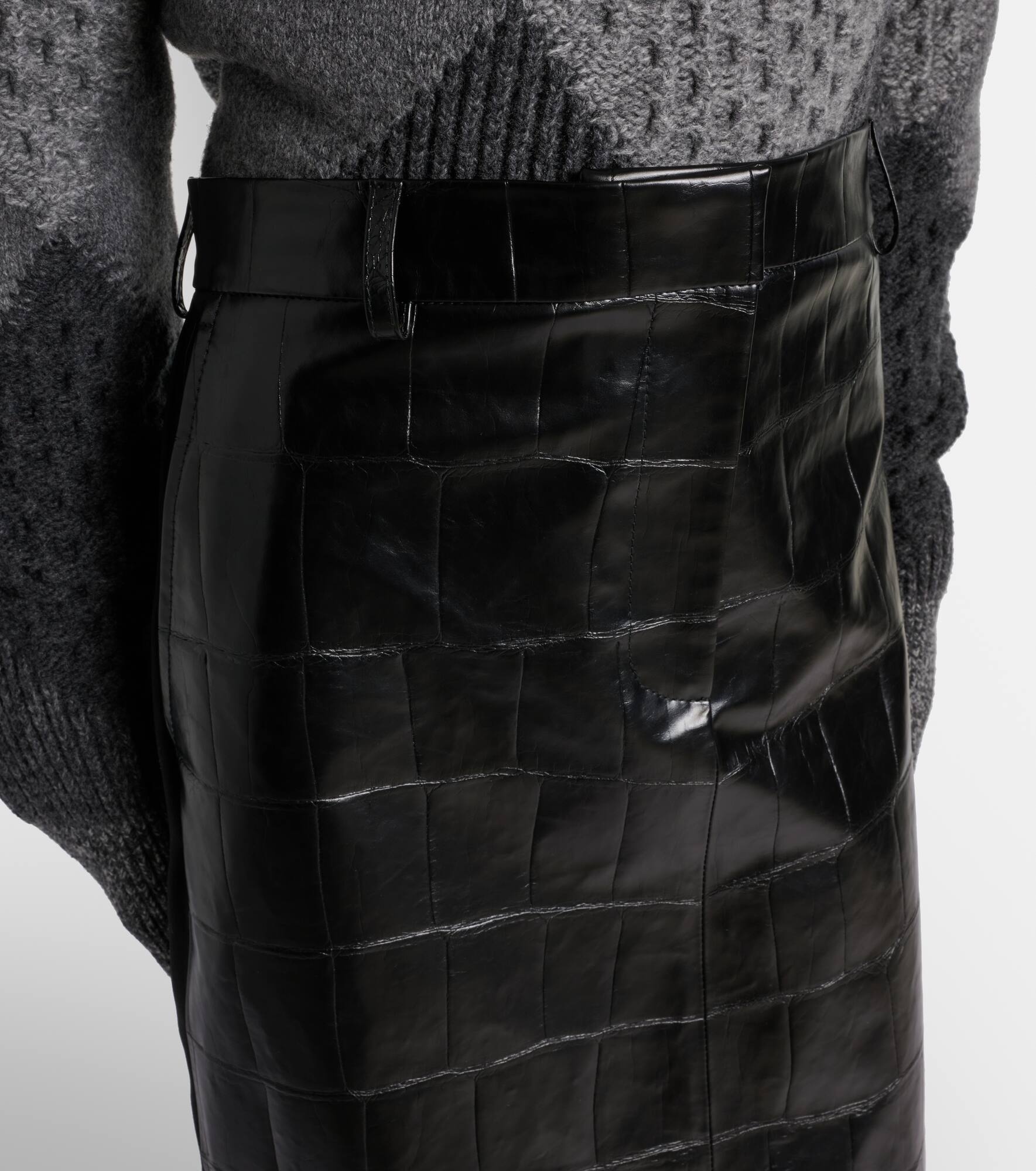 Croco pencil skirt - 4