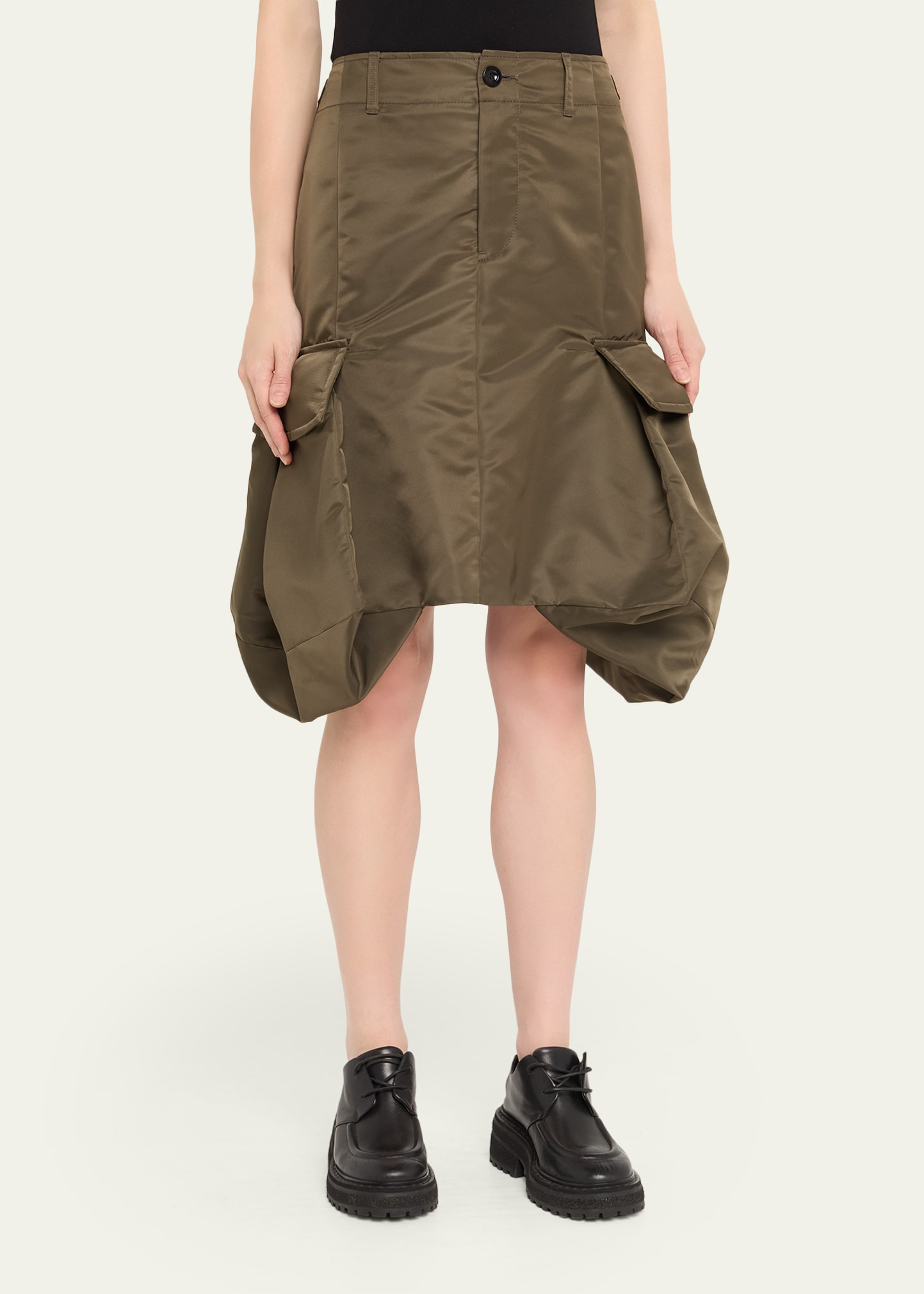 Nylon Cargo Skirt - 4