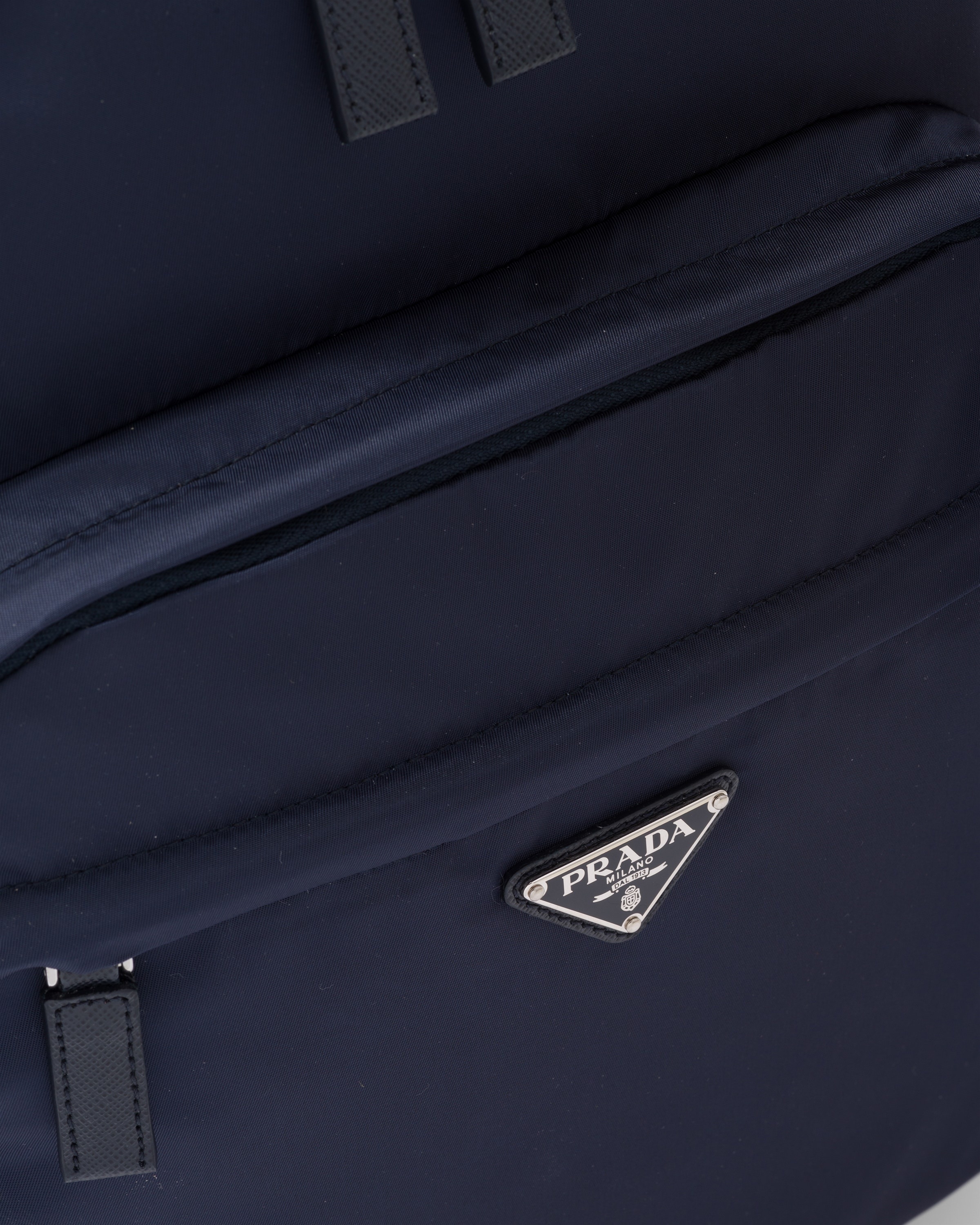 Re-Nylon and Saffiano leather backpack - 6