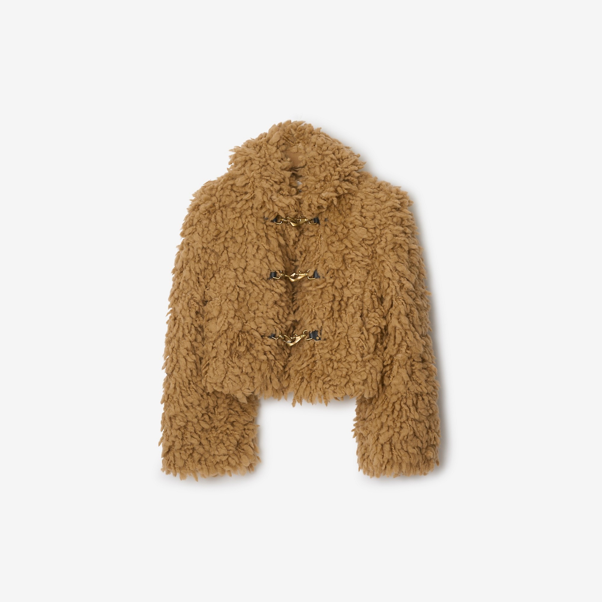 Cropped Wool Blend Fringe Jacket - 1