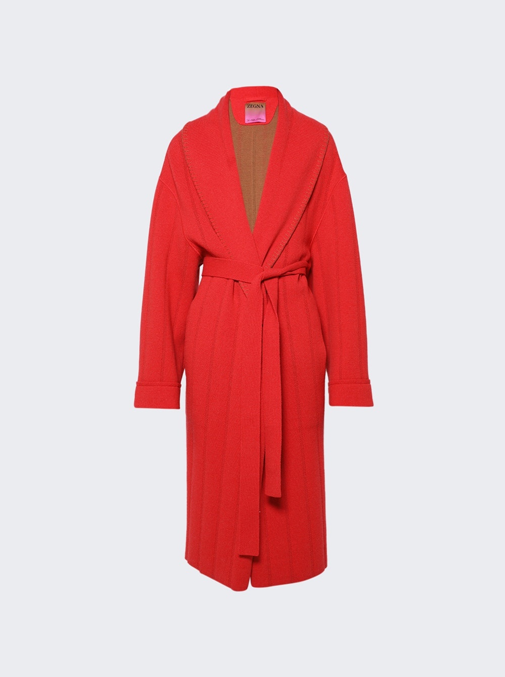 X The Elder Statesman Cashmere and Wool Robe Red - 1