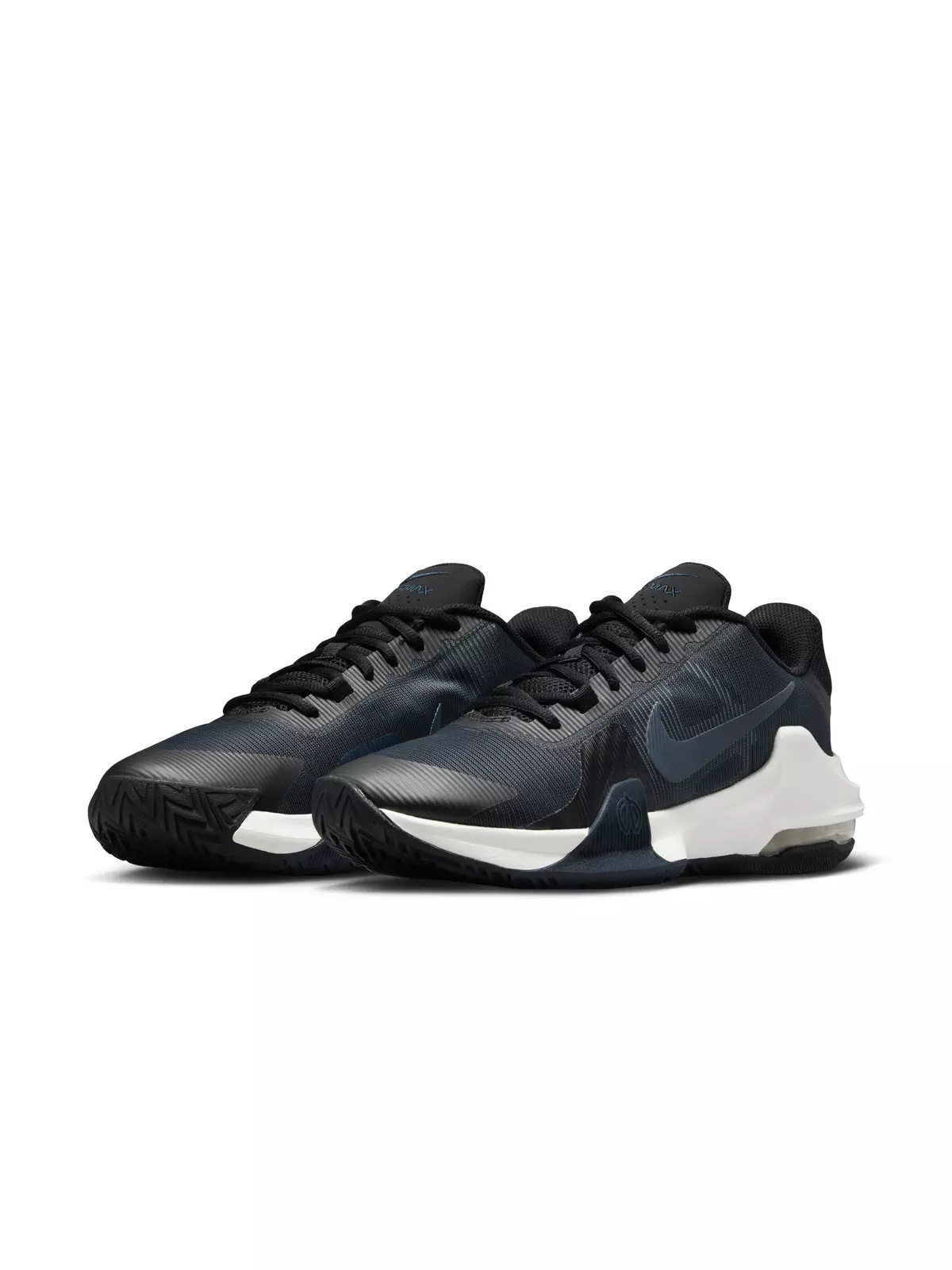 Impact 4 "Black/Summit White/Pure Platinum/Armory Navy" Men's Basketball Shoe - 3