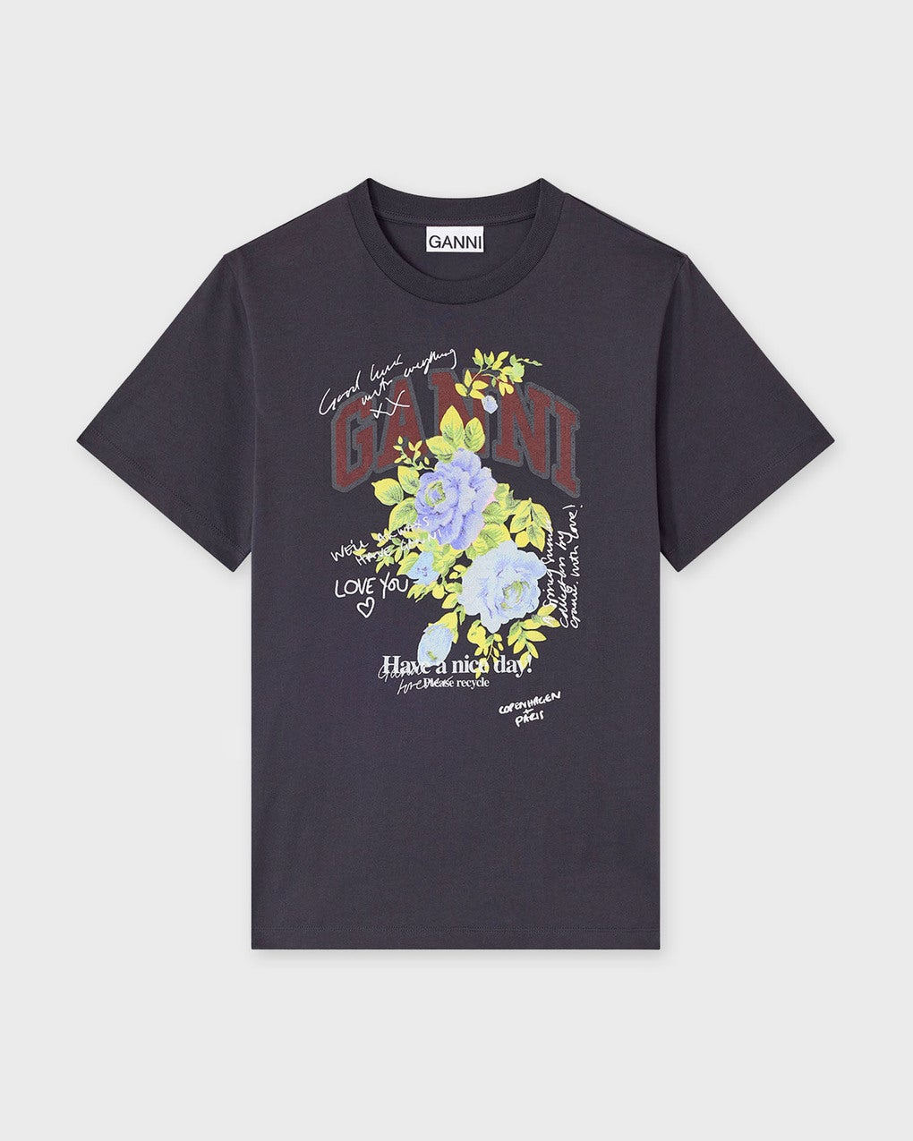 T-Shirt Basic Cotton Jersey Rose Phantom - 1