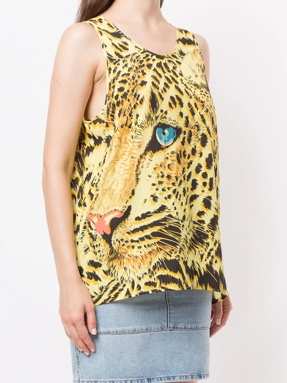 graphic print tank top - 3