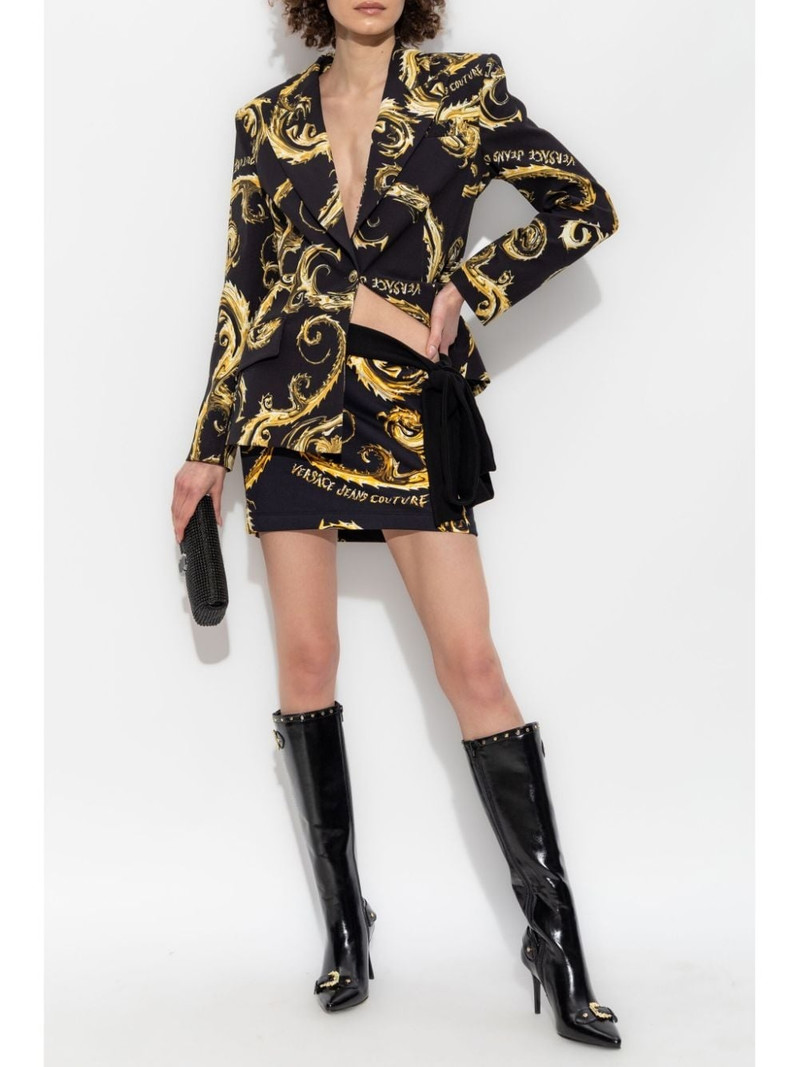 VERSACE JEANS COUTURE Barocco-print blazer outlook