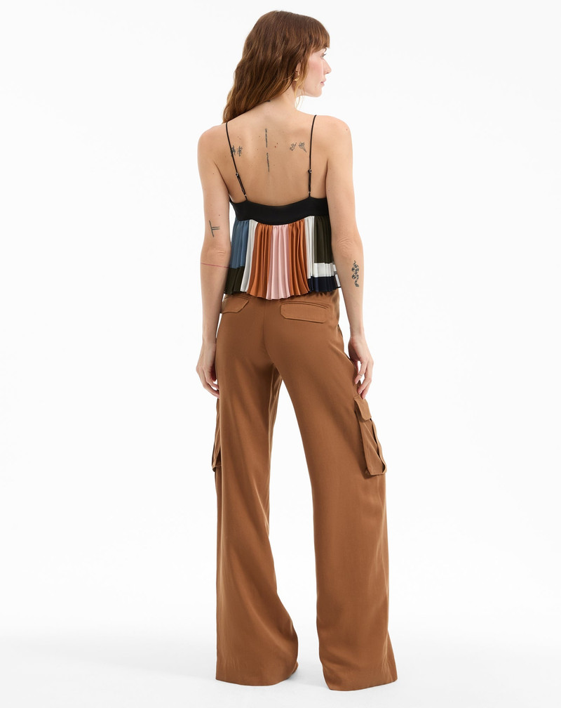 VERONICA BEARD JANIE PLEATED TOP outlook