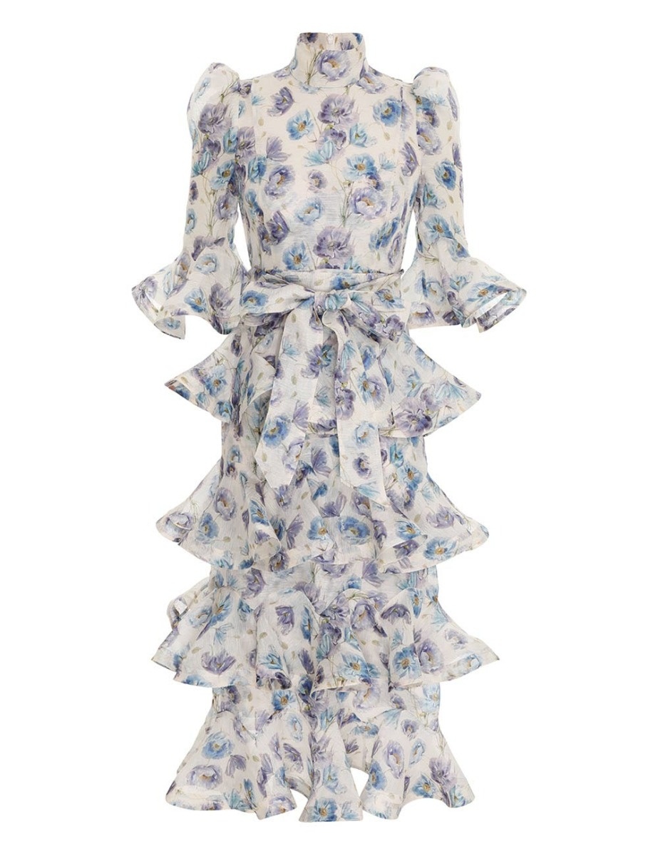 TAMA TIERED MIDI DRESS - 1