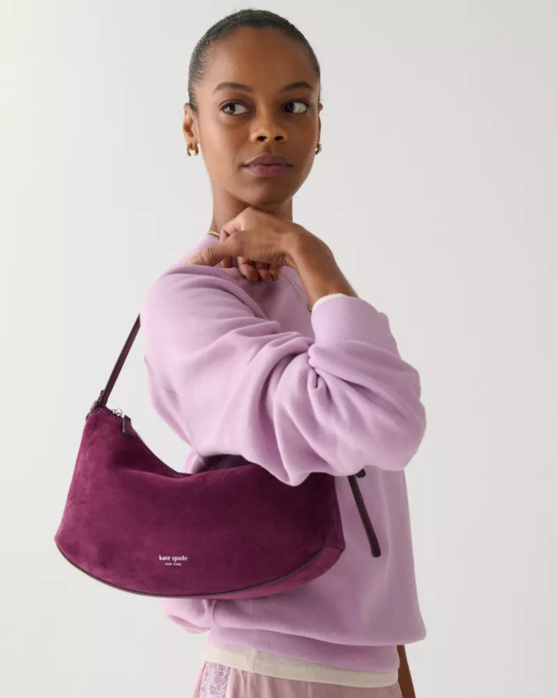 kate spade Loop Suede Shoulder Bag outlook