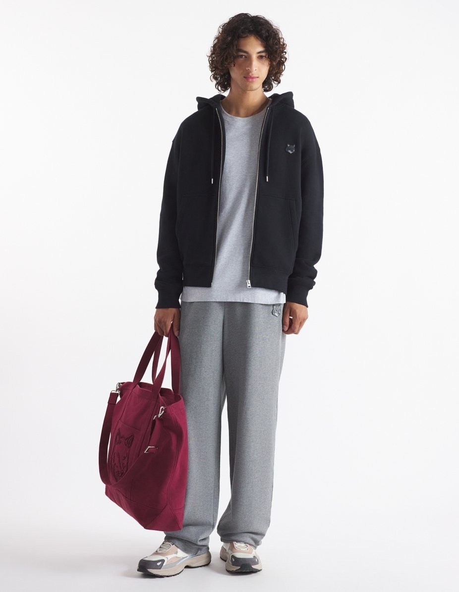 BOLD FOX HEAD PATCH COMFORT ZIPPED HOODIE - 2