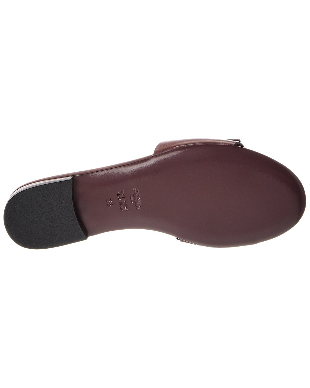 FENDI FF Leather Sandal - 4