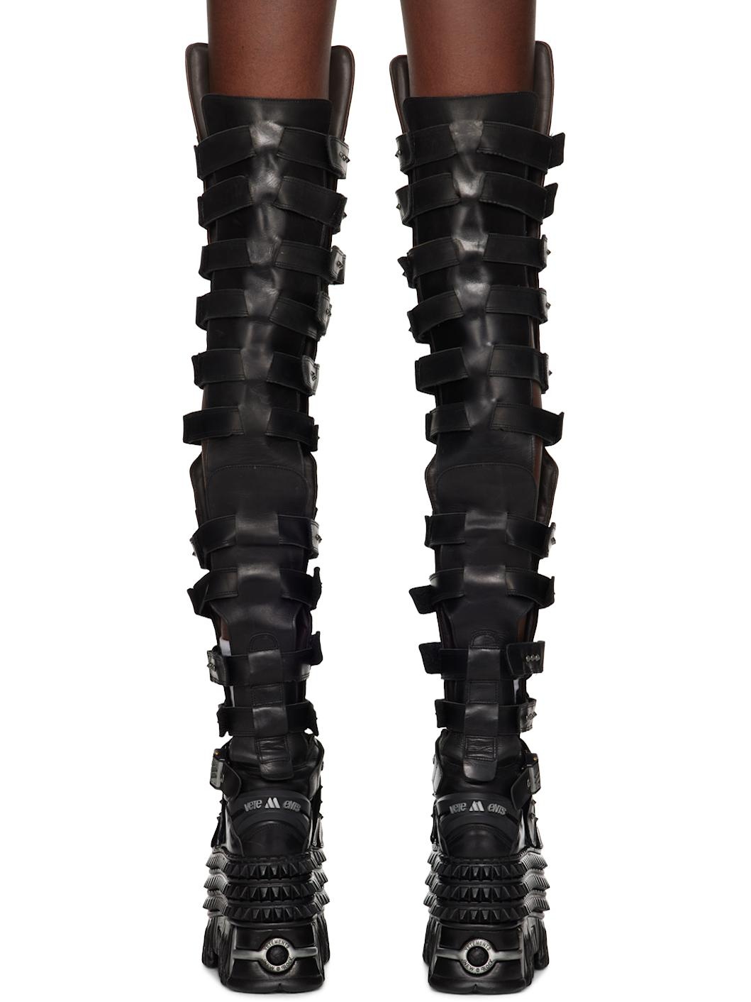 Black New Rock Edition Gamer Tall Boots - 2