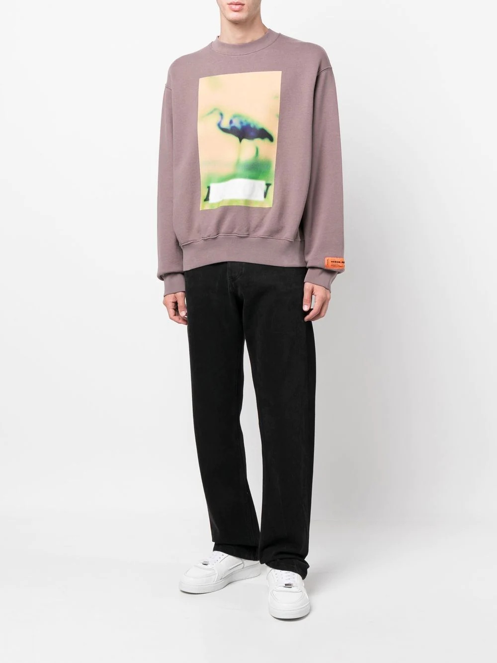 Censored print crew neck sweatshirt - 2
