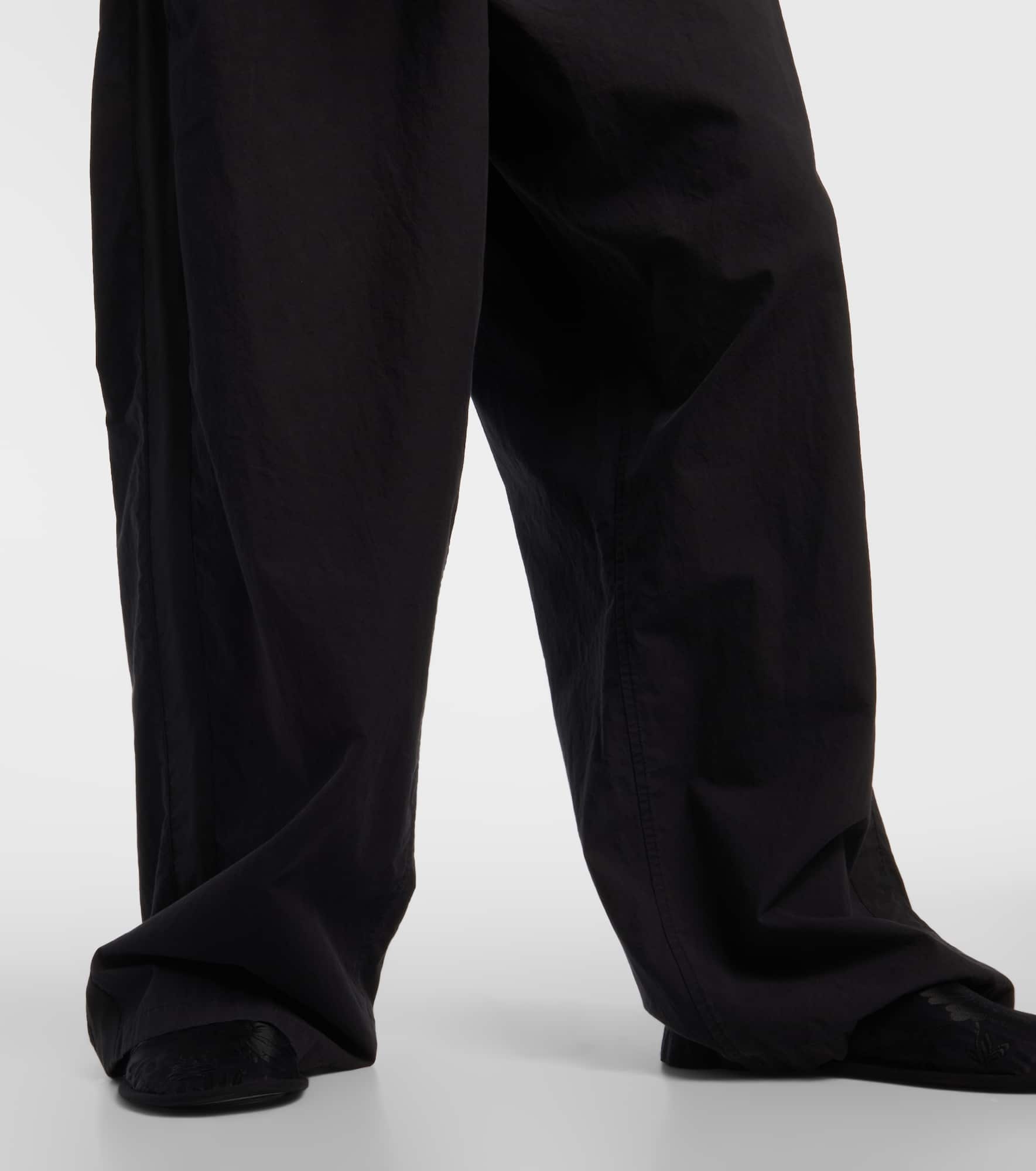 Hubert cotton wide-leg pants - 5