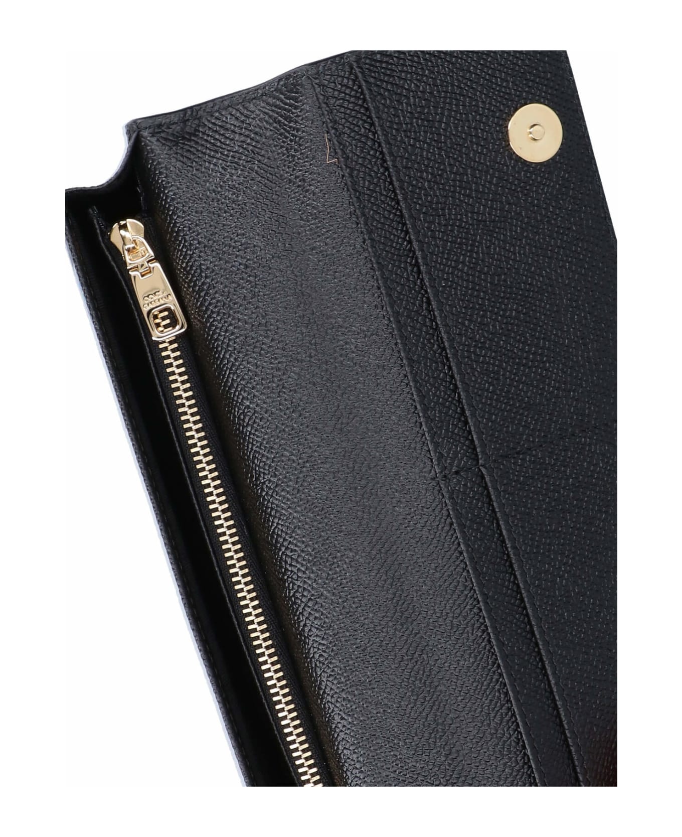 Logo Plaque Foldover Top Clutch Bag - 4