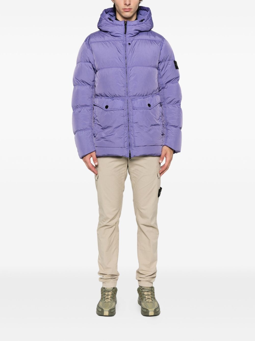 hooded quilted jacket - 2