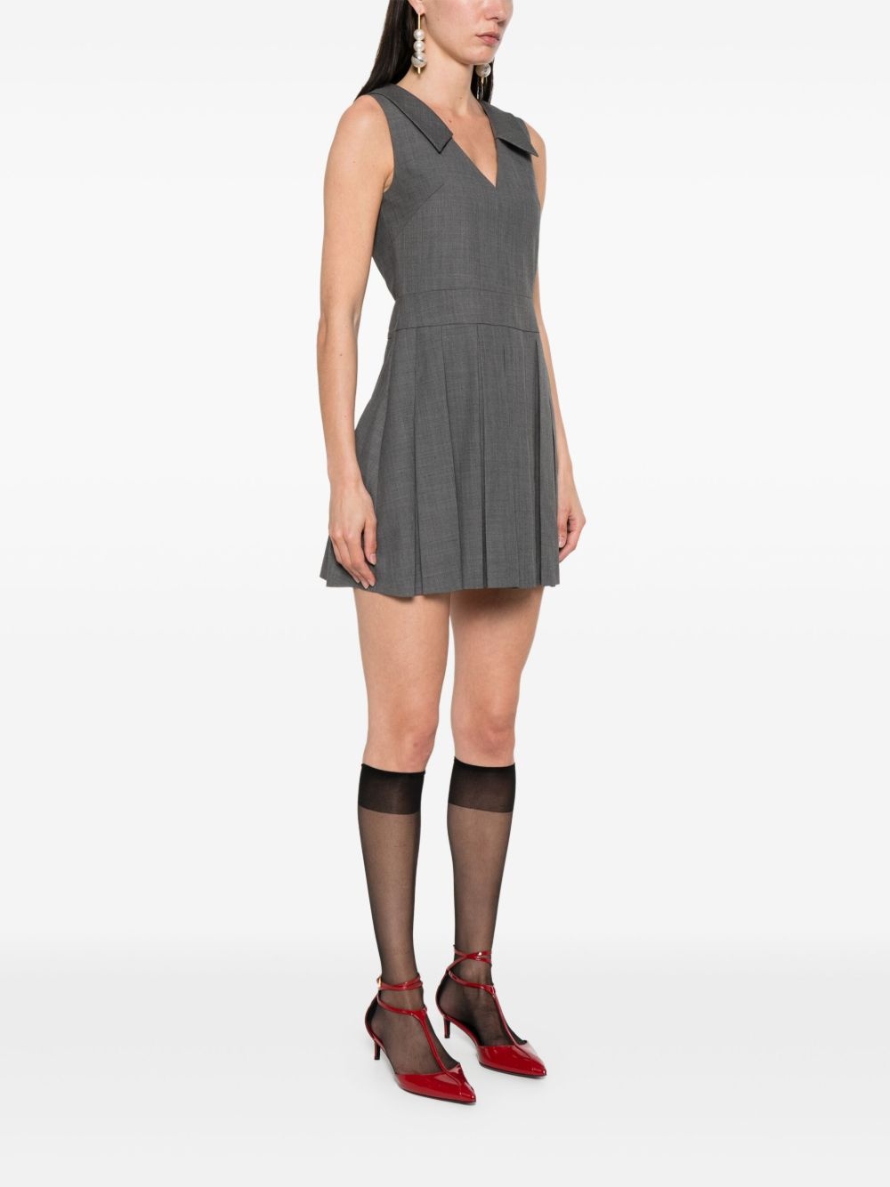 pleated mini dress - 3