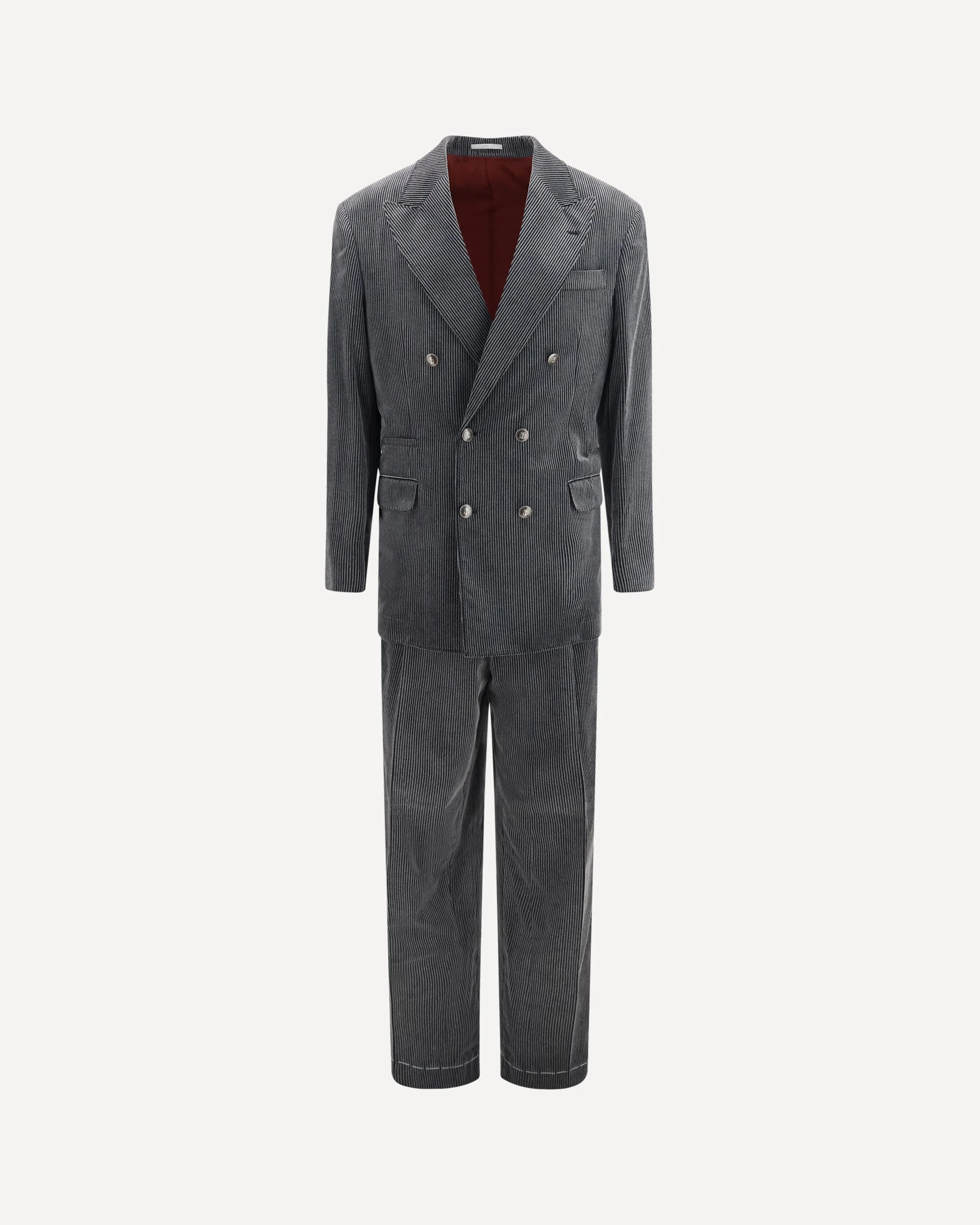 Ribbed double-breasted Suit - 1
